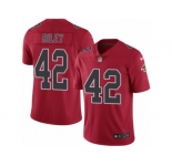 Men's Nike Atlanta Falcons #42 Duke Riley Limited Red Rush NFL Jersey