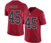 Men's Nike Atlanta Falcons #45 Deion Jones Elite Red Rush Vapor Untouchable NFL Jersey