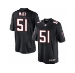 Men's Nike Atlanta Falcons #51 Alex Mack Limited Black Alternate NFL Jersey