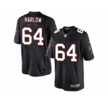 Men's Nike Atlanta Falcons #64 Sean Harlow Limited Black Alternate NFL Jersey