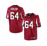 Men's Nike Atlanta Falcons #64 Sean Harlow Limited Red Team Color NFL Jersey