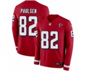 Men's Nike Atlanta Falcons #82 Logan Paulsen Limited Red Therma Long Sleeve NFL Jersey