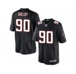 Men's Nike Atlanta Falcons #90 Derrick Shelby Limited Black Alternate NFL Jersey