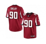 Men's Nike Atlanta Falcons #90 Derrick Shelby Limited Red Team Color NFL Jersey