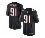 Men's Nike Atlanta Falcons #91 Courtney Upshaw Limited Black Alternate NFL Jersey