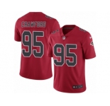 Men's Nike Atlanta Falcons #95 Jack Crawford Limited Red Rush NFL Jersey