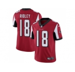 Nike Atlanta Falcons #18 Calvin Ridley Red Team Color Men Stitched NFL Vapor Untouchable Limited Jersey