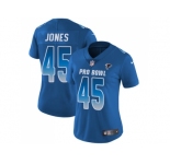 Women Nike Atlanta Falcons #45 Deion Jones Royal Stitched NFL Limited NFC 2018 Pro Bowl Jersey