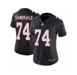 Women Nike Atlanta Falcons #74 Ty Sambrailo Black Alternate Vapor Untouchable Limited Player NFL Jersey