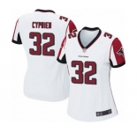 Women's Atlanta Falcons #32 Johnathan Cyprien Game White Football Jersey