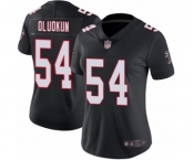 Women's Atlanta Falcons #54 Foye Oluokun Black Alternate Vapor Untouchable Limited Player Football Jersey