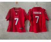 Women's Atlanta Falcons #7 Bijan Robinson Red 2026 New F.U.S.E. Stitched Jersey