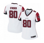 Women's Atlanta Falcons #80 Luke Stocker Game White Football Jersey