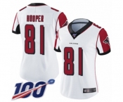 Women's Atlanta Falcons #81 Austin Hooper White Vapor Untouchable Limited Player 100th Season Football Jersey