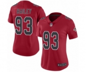 Women's Atlanta Falcons #93 Allen Bailey Limited Red Rush Vapor Untouchable Football Jersey