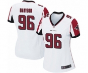 Women's Atlanta Falcons #96 Tyeler Davison Game White Football Jersey