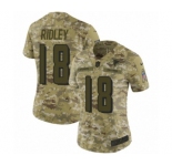 Women's Nike Atlanta Falcons #18 Calvin Ridley Limited Camo 2018 Salute to Service NFL Jersey