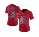 Women's Nike Atlanta Falcons #18 Taylor Gabriel Limited Red Rush NFL Jersey