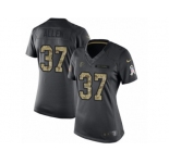 Women's Nike Atlanta Falcons #37 Ricardo Allen Limited Black 2016 Salute to Service NFL Jersey