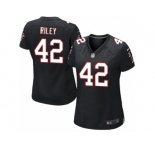 Women's Nike Atlanta Falcons #42 Duke Riley Limited Black Alternate NFL Jersey