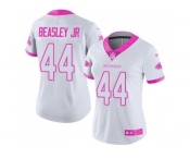 Women's Nike Atlanta Falcons #44 Vic Beasley Jr Limited Rush Fashion Pink NFL Jersey