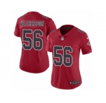 Women's Nike Atlanta Falcons #56 Sean Weatherspoon Limited Red Rush NFL Jersey