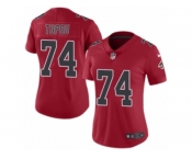 Women's Nike Atlanta Falcons #74 Tani Tupou Limited Red Rush NFL Jersey