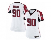 Women's Nike Atlanta Falcons #90 Derrick Shelby Limited White NFL Jersey