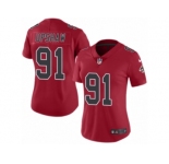 Women's Nike Atlanta Falcons #91 Courtney Upshaw Limited Red Rush NFL Jersey