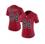 Women's Nike Atlanta Falcons #94 Tyson Jackson Limited Red Rush NFL Jersey