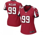 Women's Nike Atlanta Falcons #99 Terrell McClain Game Red Team Color NFL Jersey