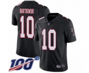 Youth Atlanta Falcons #10 Steve Bartkowski Black Alternate Vapor Untouchable Limited Player 100th Season Football Jersey
