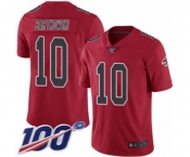 Youth Atlanta Falcons #10 Steve Bartkowski Limited Red Rush Vapor Untouchable 100th Season Football Jersey