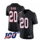 Youth Atlanta Falcons #20 Isaiah Oliver Black Alternate Vapor Untouchable Limited Player 100th Season Football Jersey