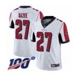 Youth Atlanta Falcons #27 Damontae Kazee White Vapor Untouchable Limited Player 100th Season Football Jersey