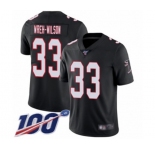 Youth Atlanta Falcons #33 Blidi Wreh-Wilson Black Alternate Vapor Untouchable Limited Player 100th Season Football Jersey