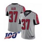 Youth Atlanta Falcons #37 Ricardo Allen Limited Silver Inverted Legend 100th Season Football Jersey