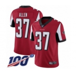 Youth Atlanta Falcons #37 Ricardo Allen Red Team Color Vapor Untouchable Limited Player 100th Season Football Jersey