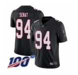 Youth Atlanta Falcons #94 Deadrin Senat Black Alternate Vapor Untouchable Limited Player 100th Season Football Jersey