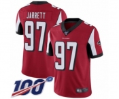 Youth Atlanta Falcons #97 Grady Jarrett Red Team Color Vapor Untouchable Limited Player 100th Season Football Jersey