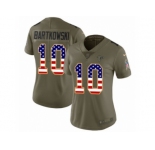 Youth Nike Atlanta Falcons #10 Steve Bartkowski Limited Olive USA Flag 2017 Salute to Service NFL Jersey