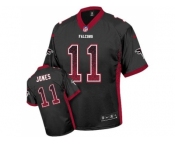 Youth Nike Atlanta Falcons #11 Julio Jones Black Alternate Stitched NFL Elite Drift Fashion Jersey