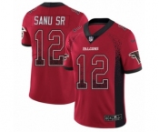 Youth Nike Atlanta Falcons #12 Mohamed Sanu Limited Red Rush Drift Fashion NFL Jersey