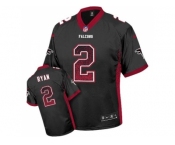 Youth Nike Atlanta Falcons #2 Matt Ryan Black Alternate Stitched NFL Elite Drift Fashion Jersey