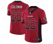 Youth Nike Atlanta Falcons #26 Tevin Coleman Limited Red Rush Drift Fashion NFL Jersey