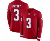 Youth Nike Atlanta Falcons #3 Matt Bryant Limited Red Therma Long Sleeve NFL Jersey