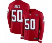 Youth Nike Atlanta Falcons #50 Brooks Reed Limited Red Therma Long Sleeve NFL Jersey
