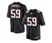 Youth Nike Atlanta Falcons #59 De'Vondre Campbell Limited Black Alternate NFL Jersey