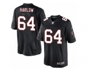 Youth Nike Atlanta Falcons #64 Sean Harlow Limited Black Alternate NFL Jersey