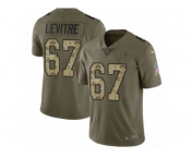 Youth Nike Atlanta Falcons #67 Andy Levitre Limited Olive Camo 2017 Salute to Service NFL Jersey